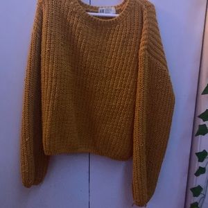 Knitted Sweater- Yellow- Size XS